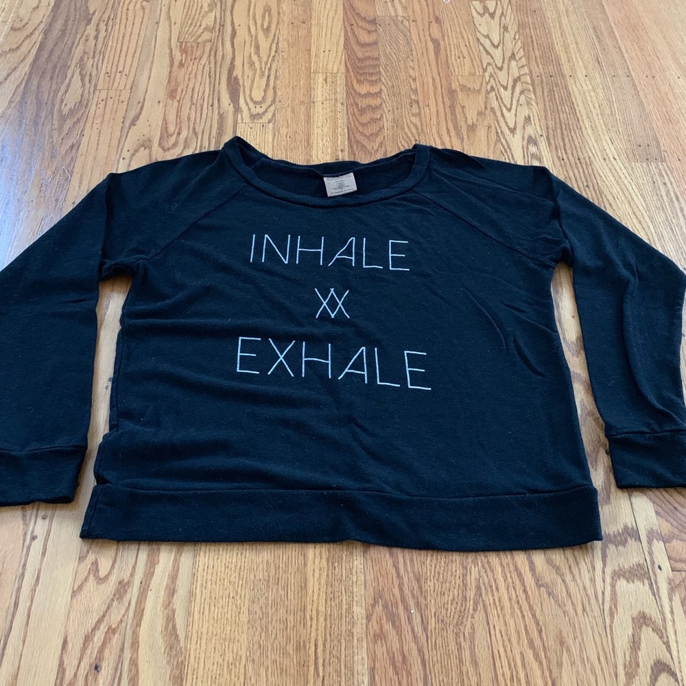 GOOD HYOUMAN Inhale Exhale Cotton Sweatshirt